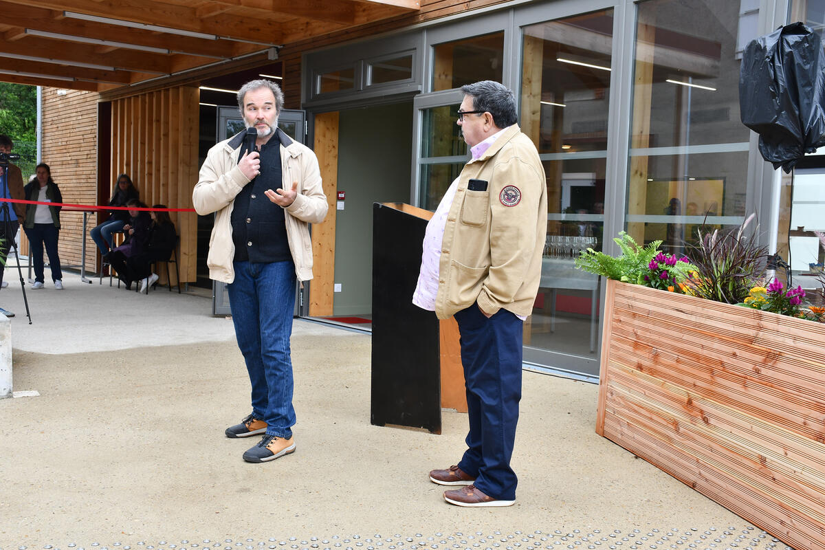 Wali Nourestani, directeur de la MFR Périgord-Limousin, a lancé l'inauguration du nouveau réfectoire construit sur le site de Beynac. 